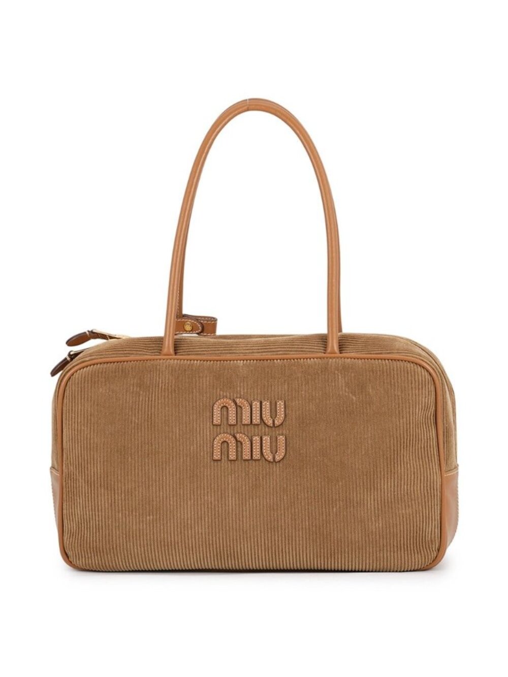 Miu Miu Handbag Beau Large Corduroy Leather Bag